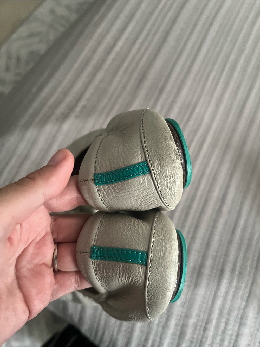 Feather Grey Tieks Flats - Picture 4 of 4